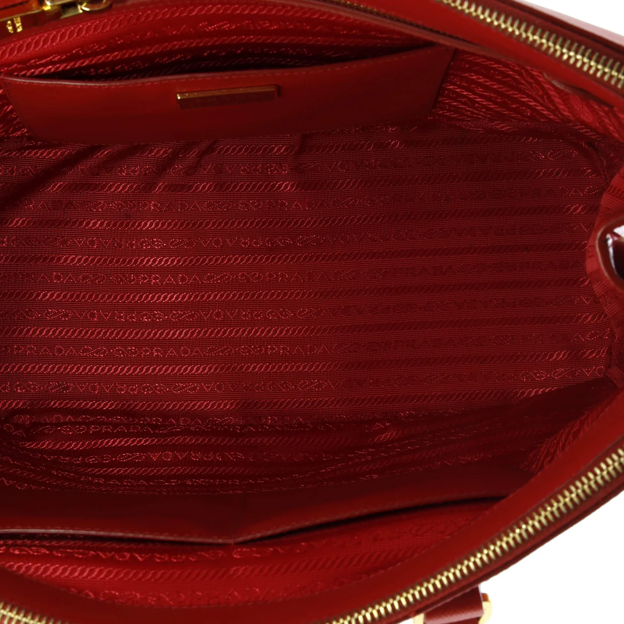 Double Zip Lux Tote Saffiano Leather Large - Deep Luxury