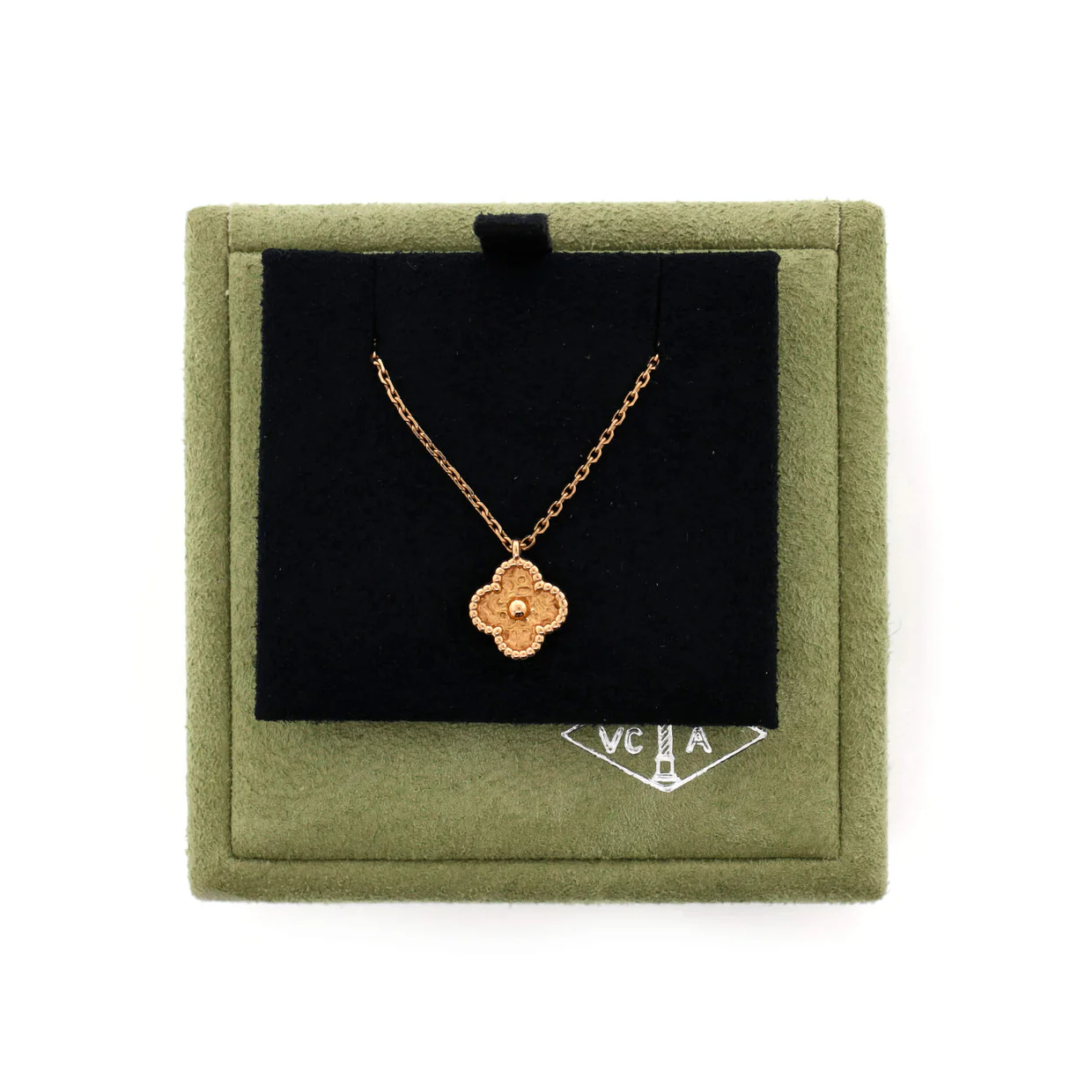 Sweet Alhambra Pendant Necklace 18K Rose Gold - Deep Luxury