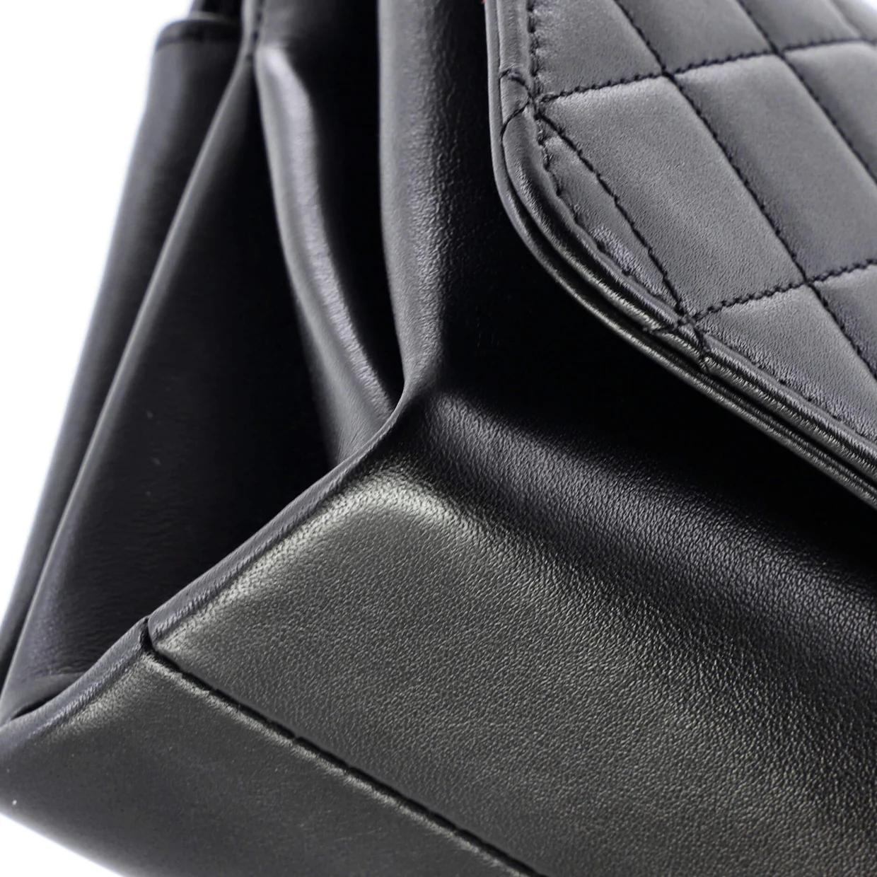 Pearl Boy Chain Flap Bag Quilted Calfskin Mini - Deep Luxury