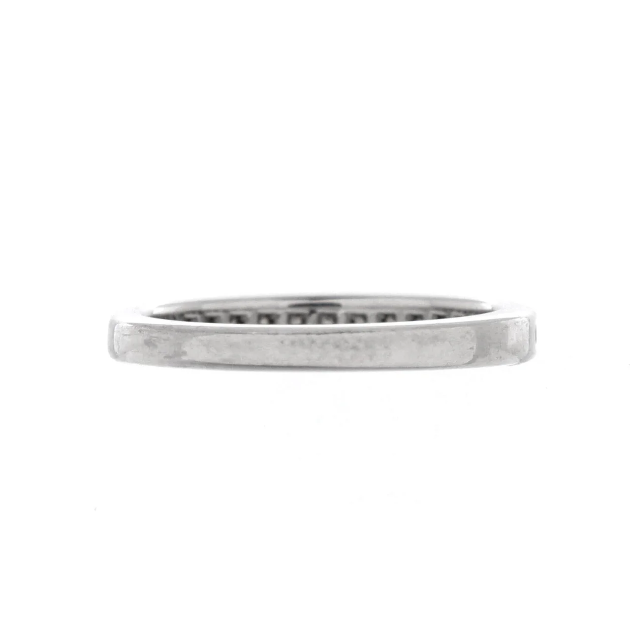 Half Eternity Band Ring Platinum and Diamonds - Deep Luxury