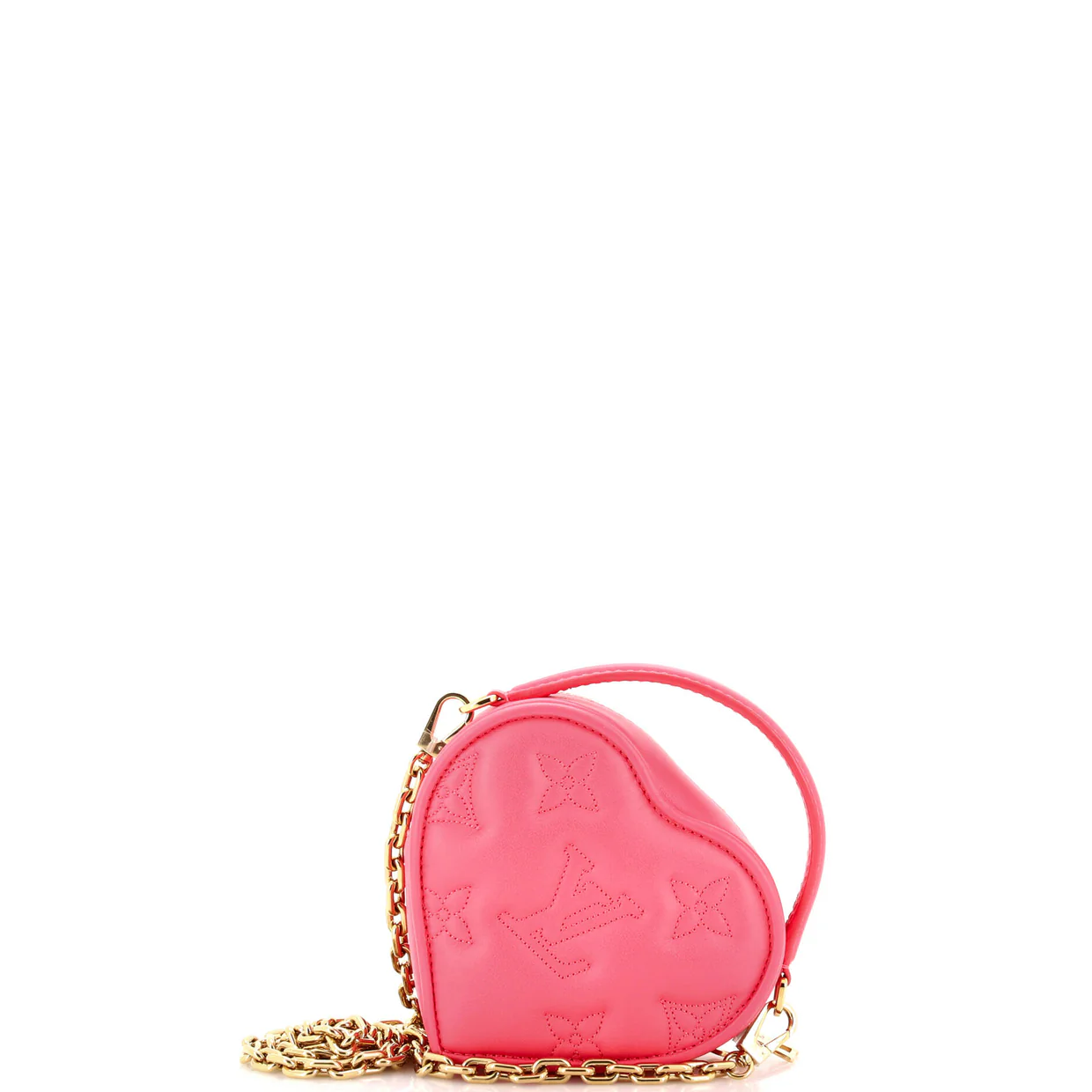Pop My Heart Pouch Bag Bubblegram Leather - Deep Luxury
