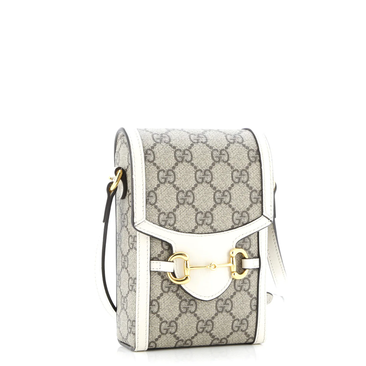 Horsebit 1955 Crossbody Bag GG Coated Canvas with Leather Mini - Deep Luxury