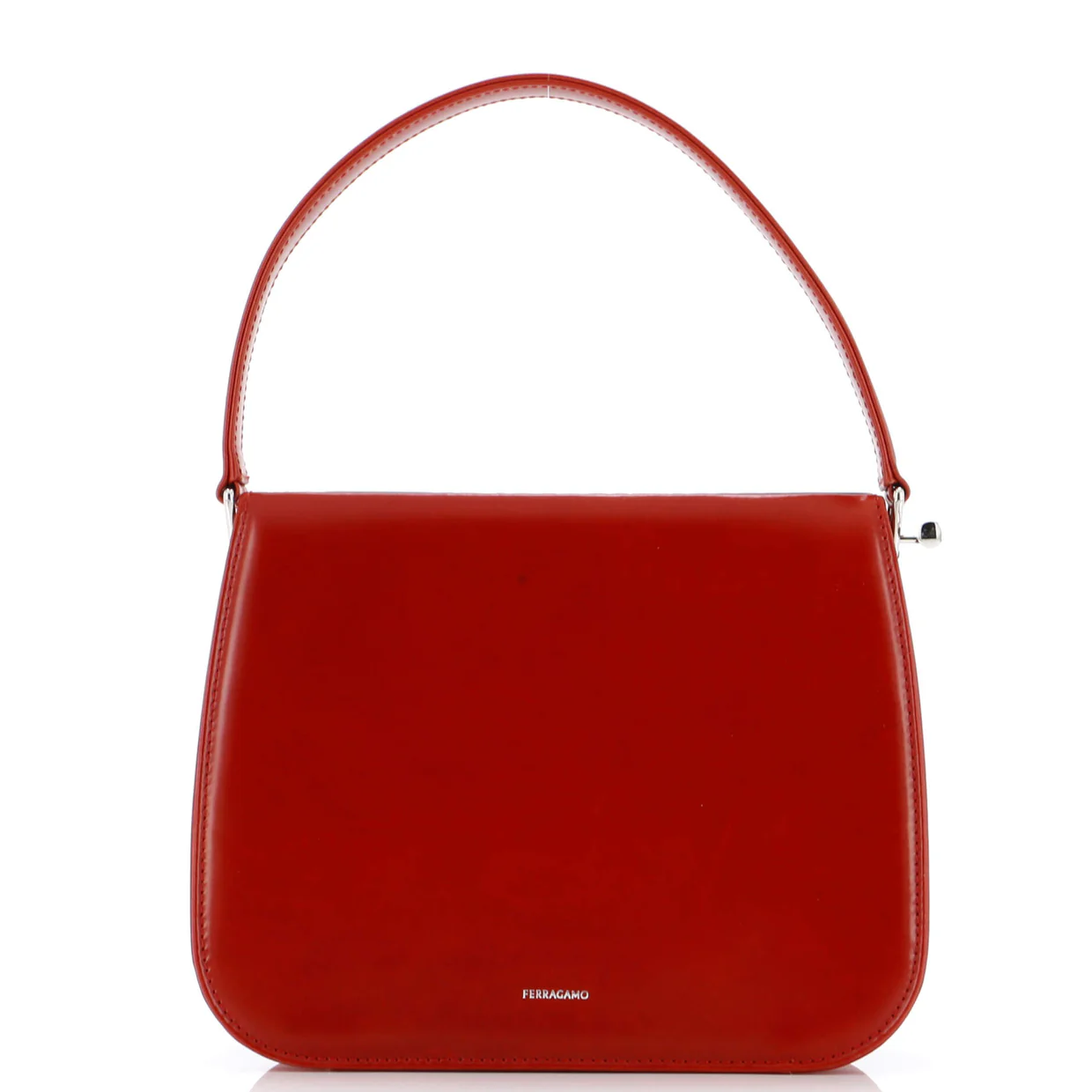 New Frame Top Handle Bag Leather - Deep Luxury