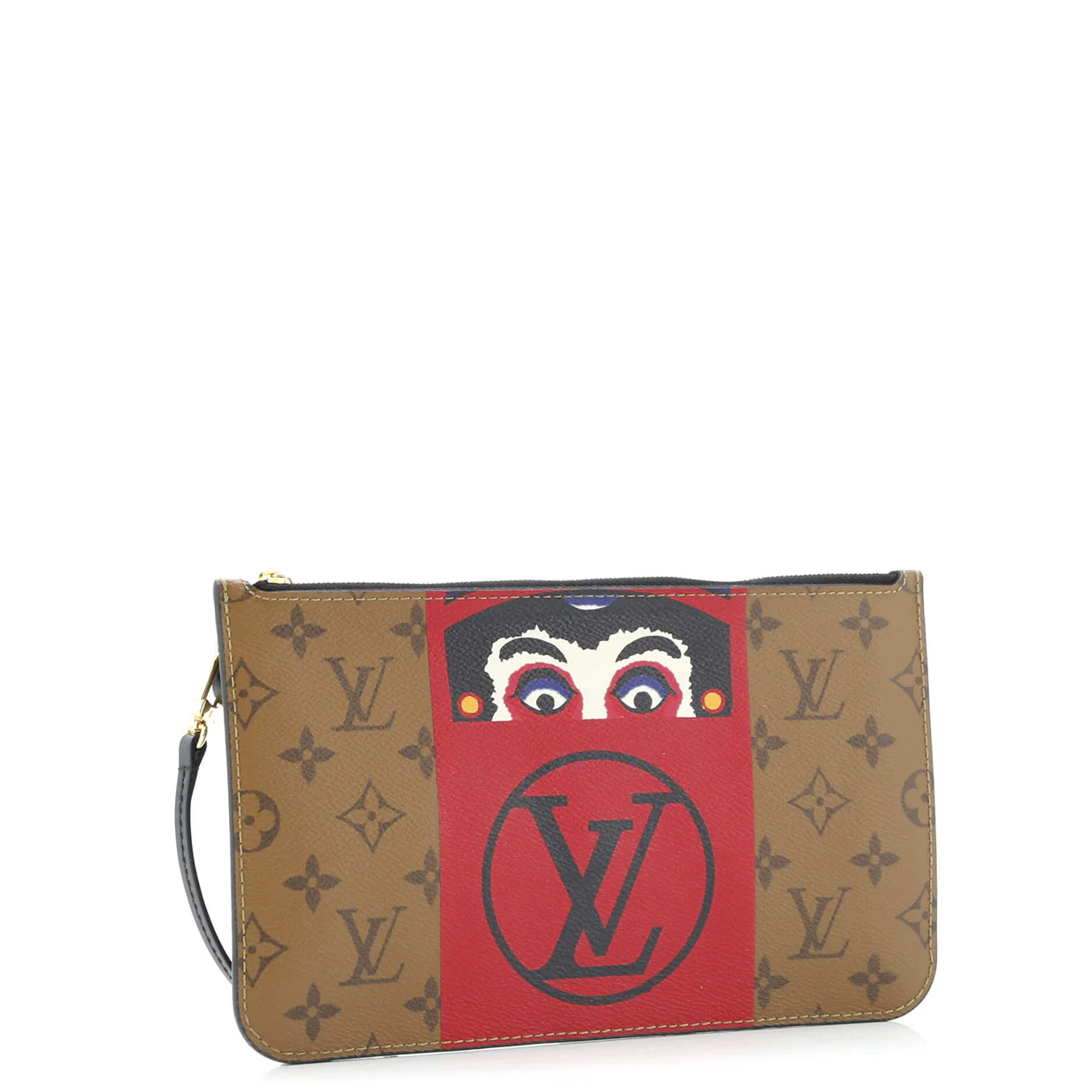 Neverfull Pochette Limited Edition Kabuki Monogram Canvas Large - Deep Luxury