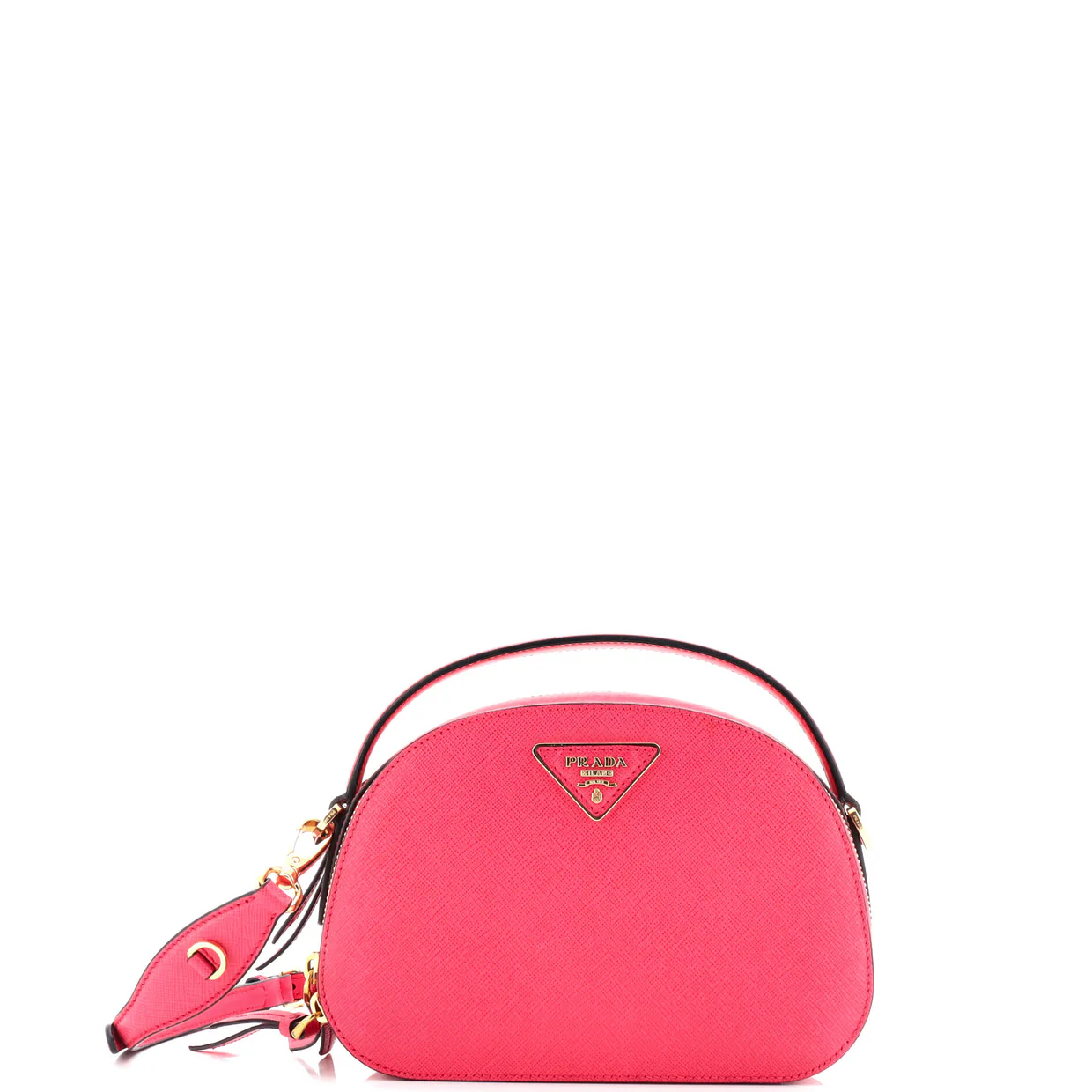 Odette Top Handle Bag Saffiano Leather Small - Deep Luxury