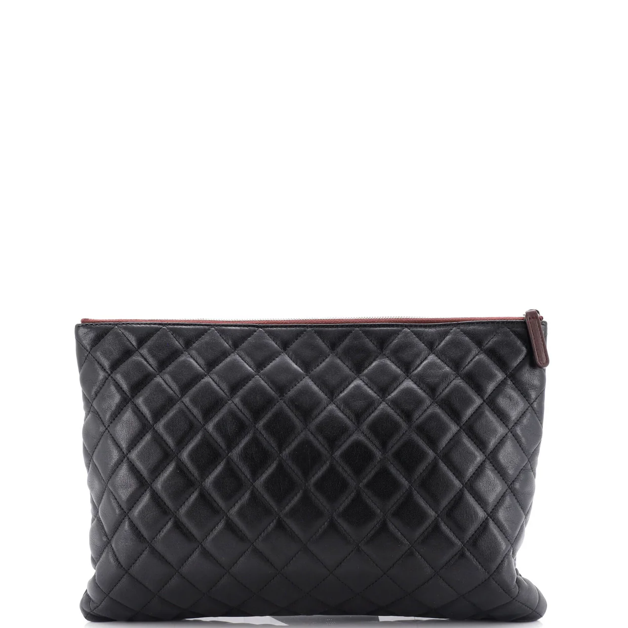 O Case Clutch Quilted Lambskin Large - Deep Luxury