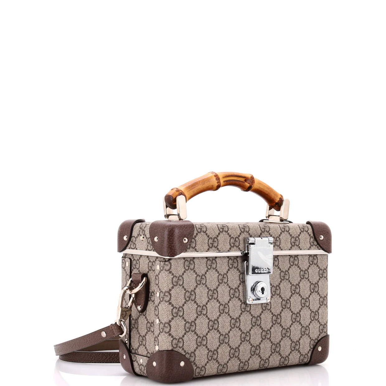 Bamboo Globe-Trotter Vanity Case GG Coated Canvas - Deep Luxury