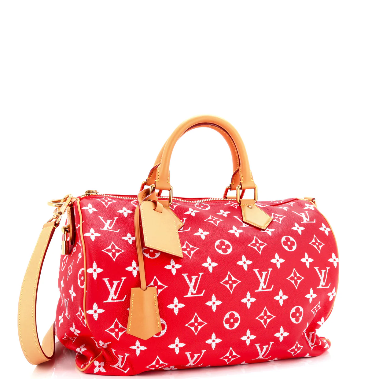 Speedy P9 Bandouliere Bag Monogram Leather 40 - Deep Luxury