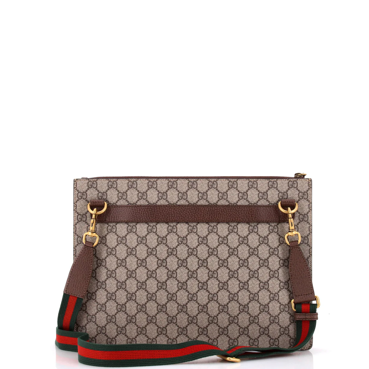 Courrier Messenger Bag GG Coated Canvas with Applique - Deep Luxury