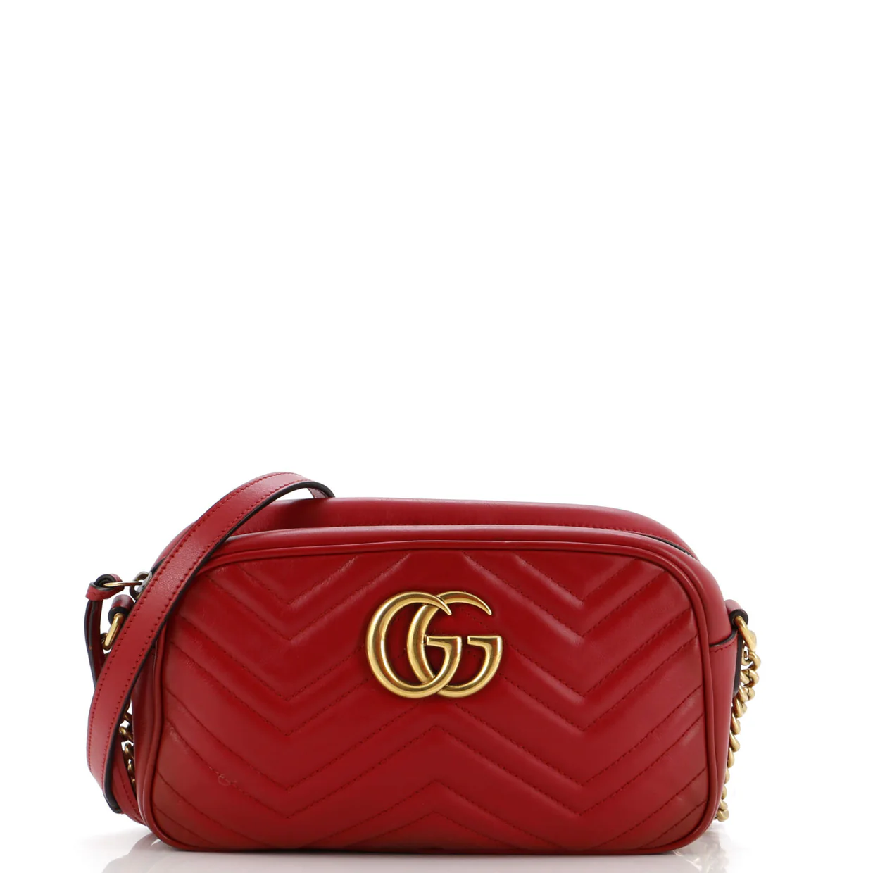GG Marmont Shoulder Bag Matelasse Leather Small - Deep Luxury