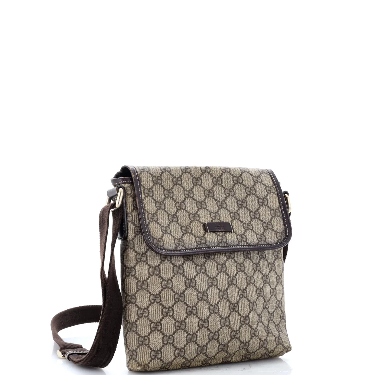 Flap Messenger GG Coated Canvas Small - Deep Luxury