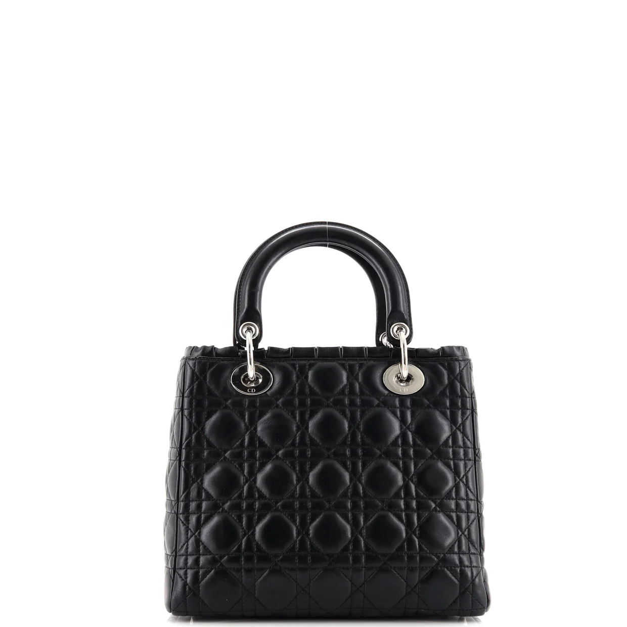 Lady Dior Bag Ruffle Cannage Quilt Lambskin Medium - Deep Luxury