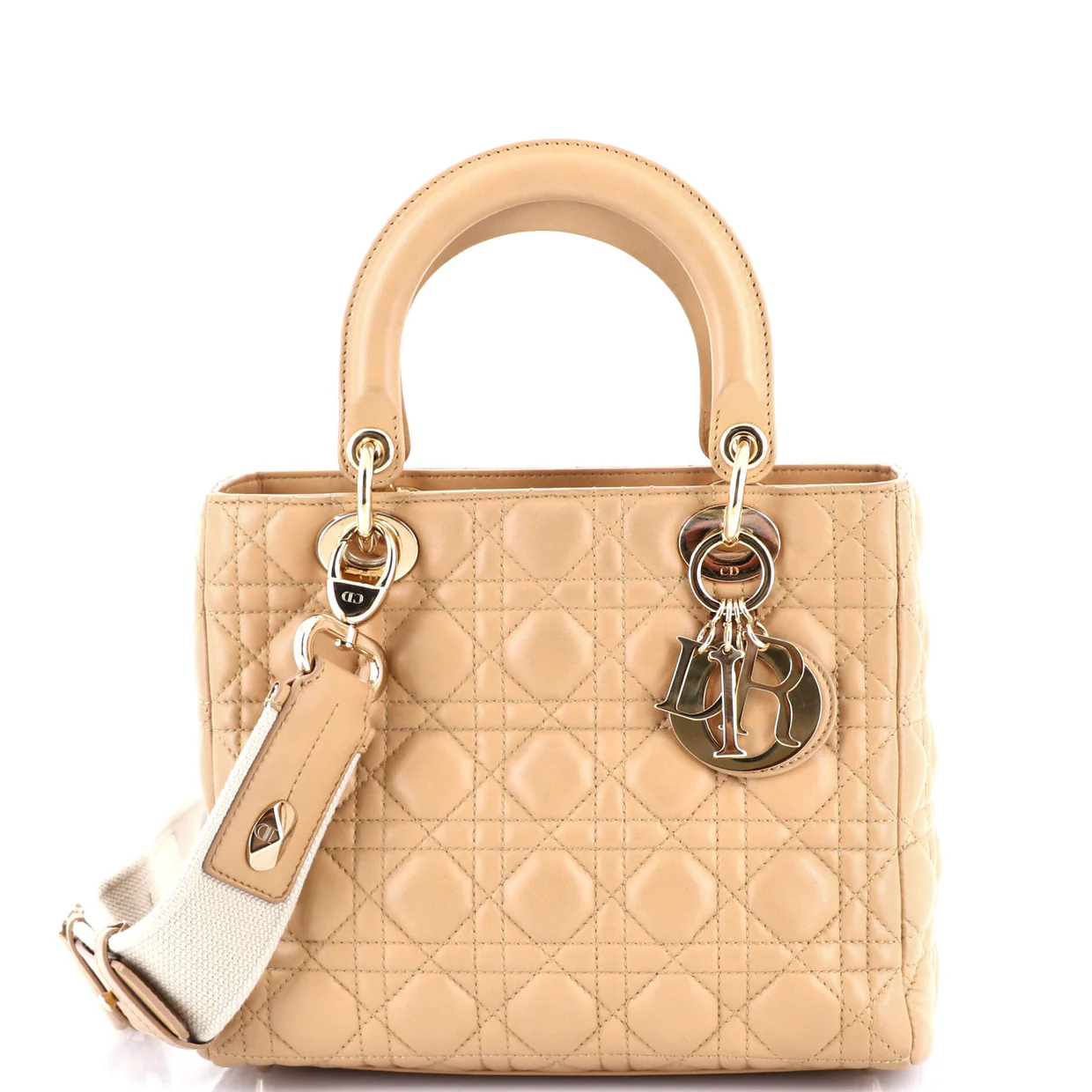 Lady Dior Bag Cannage Quilt Lambskin Medium - Deep Luxury