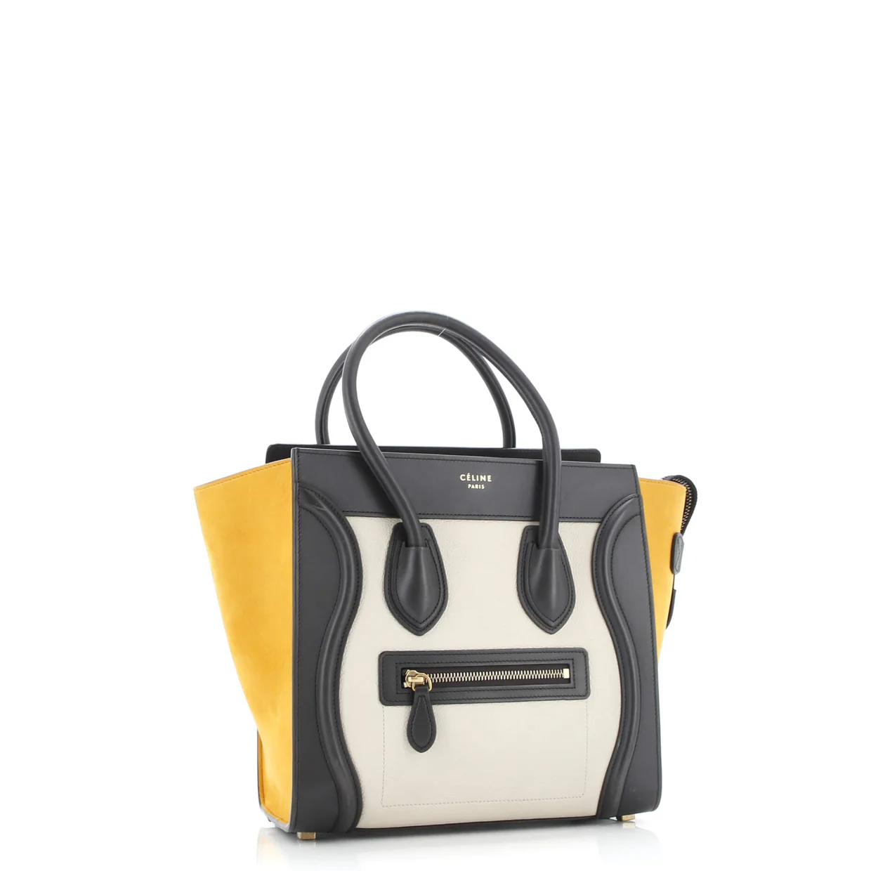 Tricolor Luggage Bag Leather Micro - Deep Luxury