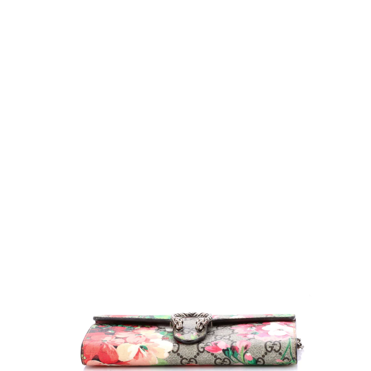 Dionysus Chain Wallet Blooms Print GG Coated Canvas Long - Deep Luxury