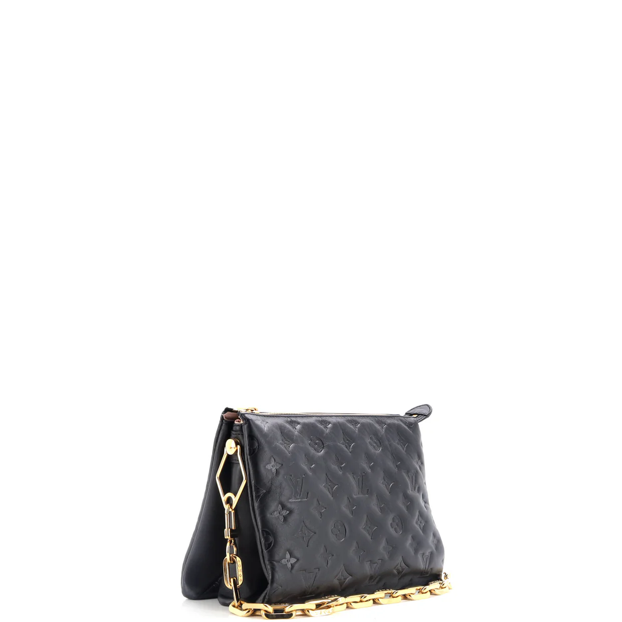 Coussin Bag Monogram Embossed Lambskin PM - Deep Luxury