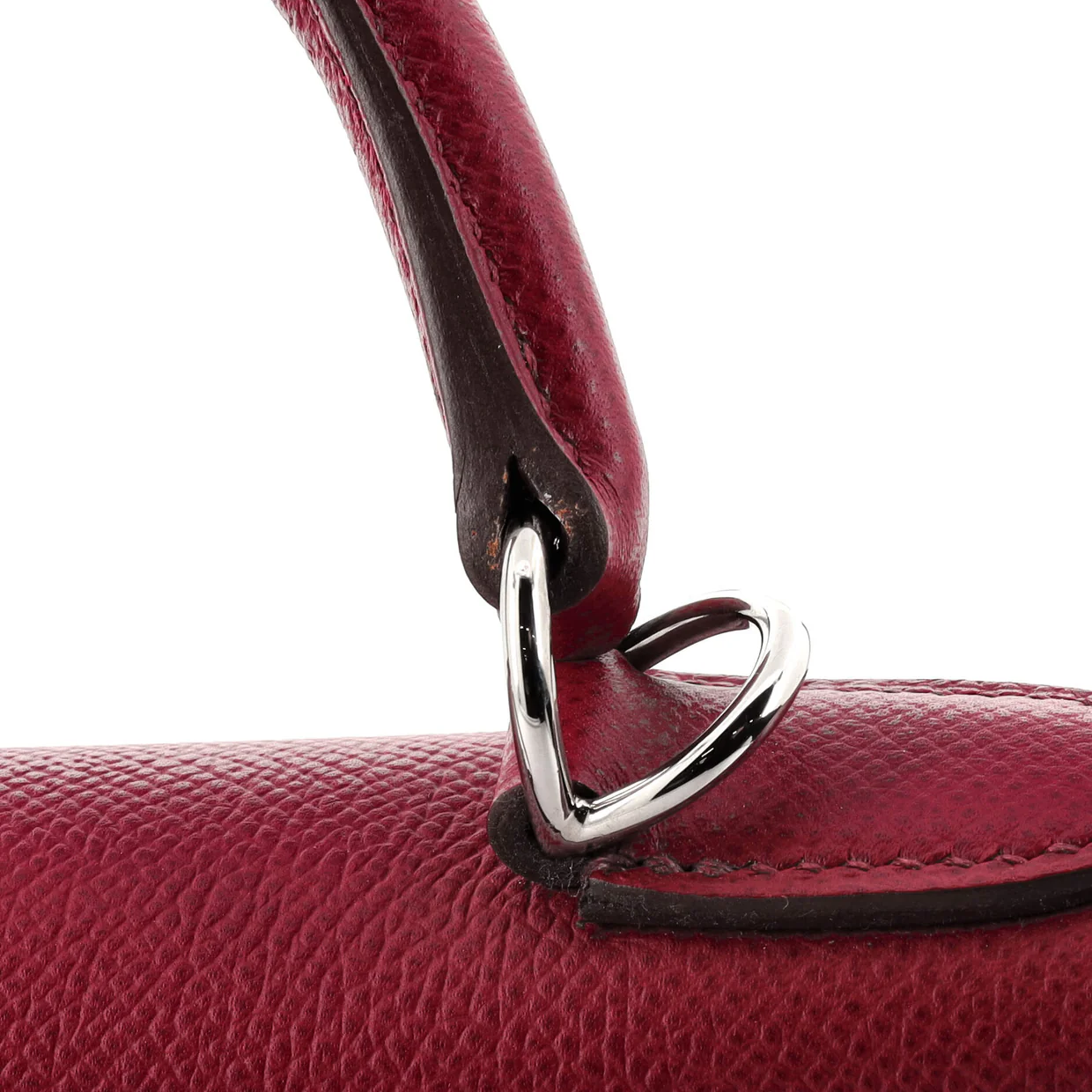 Kelly Handbag Rubis Epsom with Palladium Hardware 32 - Deep Luxury