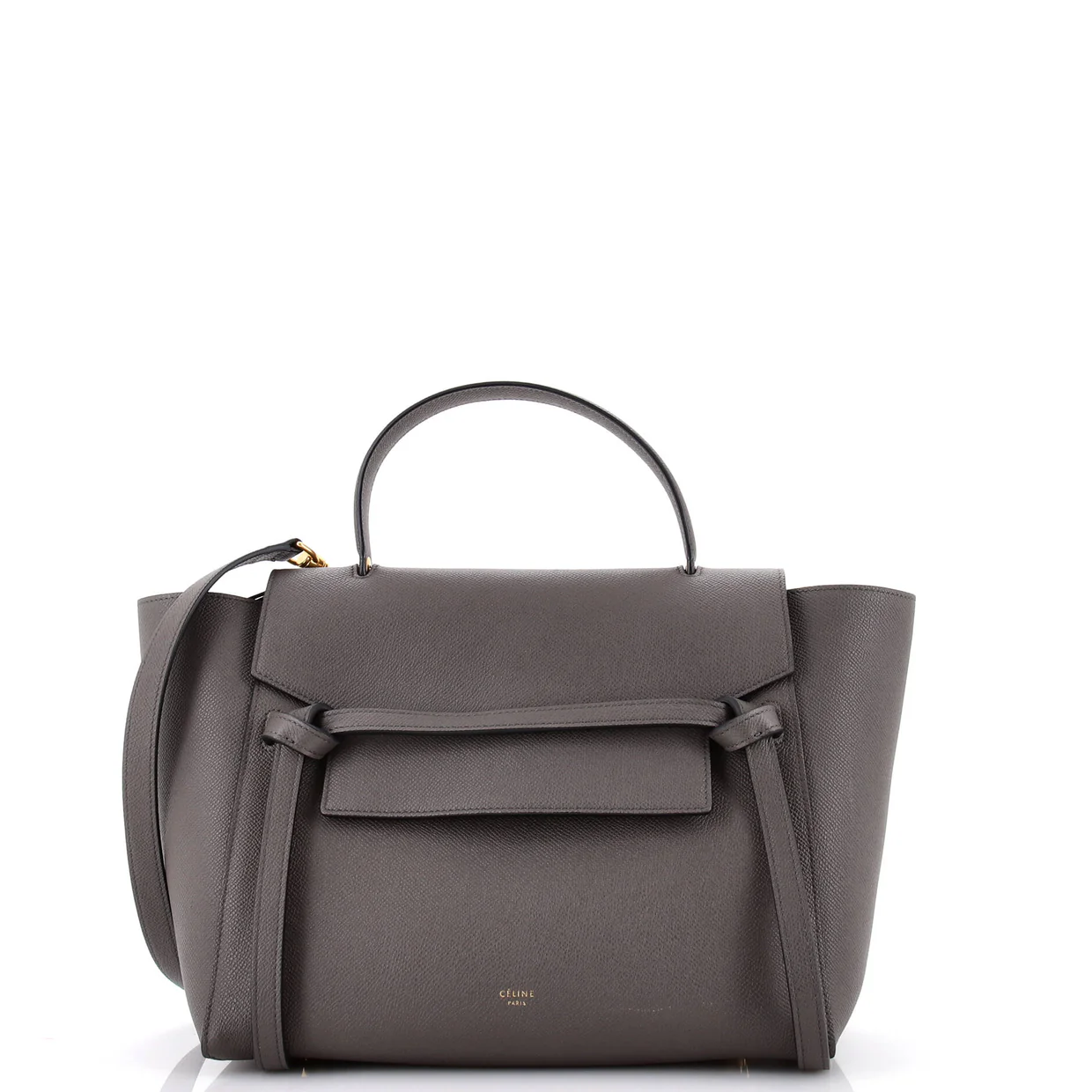 Belt Bag Textured Leather Mini - Deep Luxury