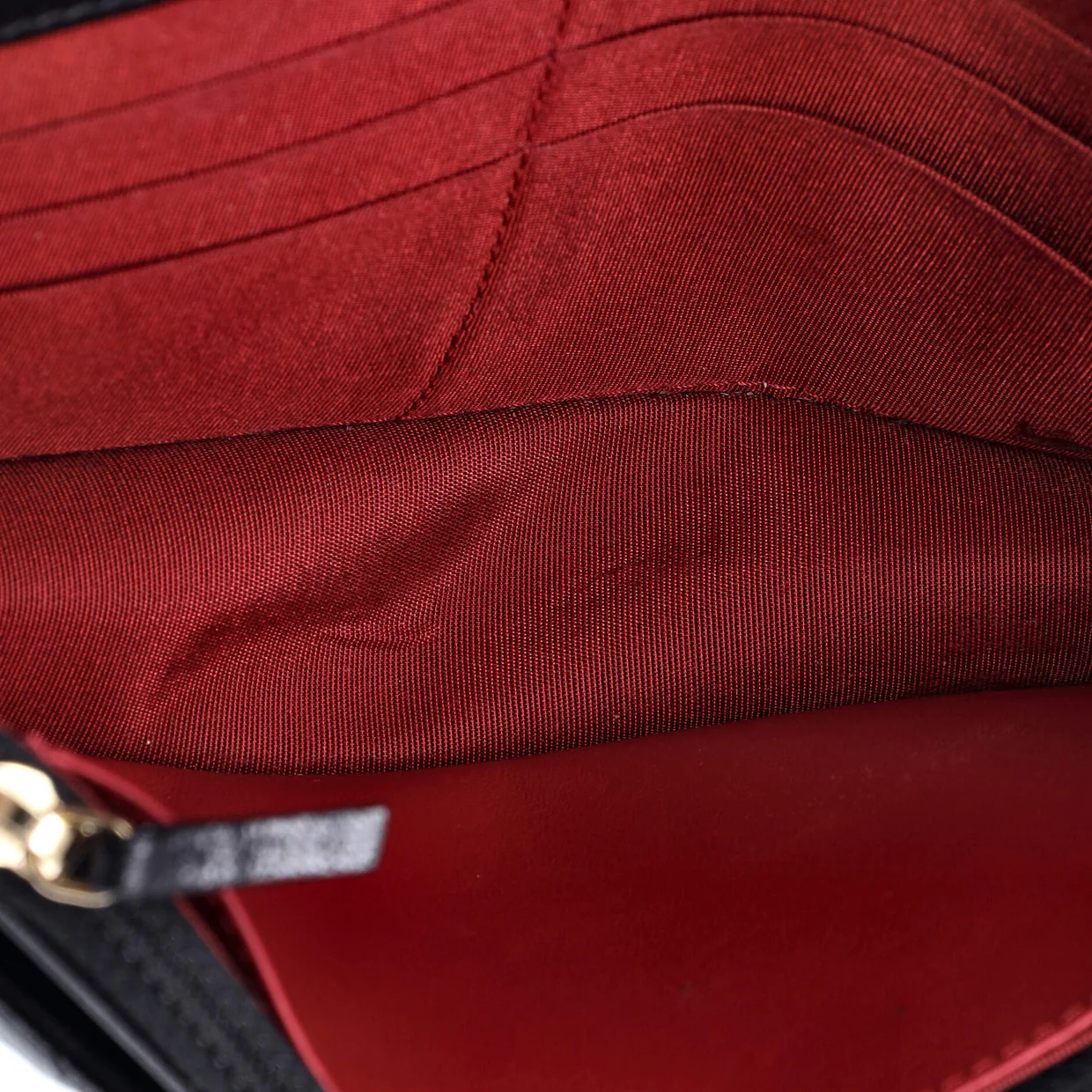 19 Wallet on Chain Quilted Goatskin - Deep Luxury