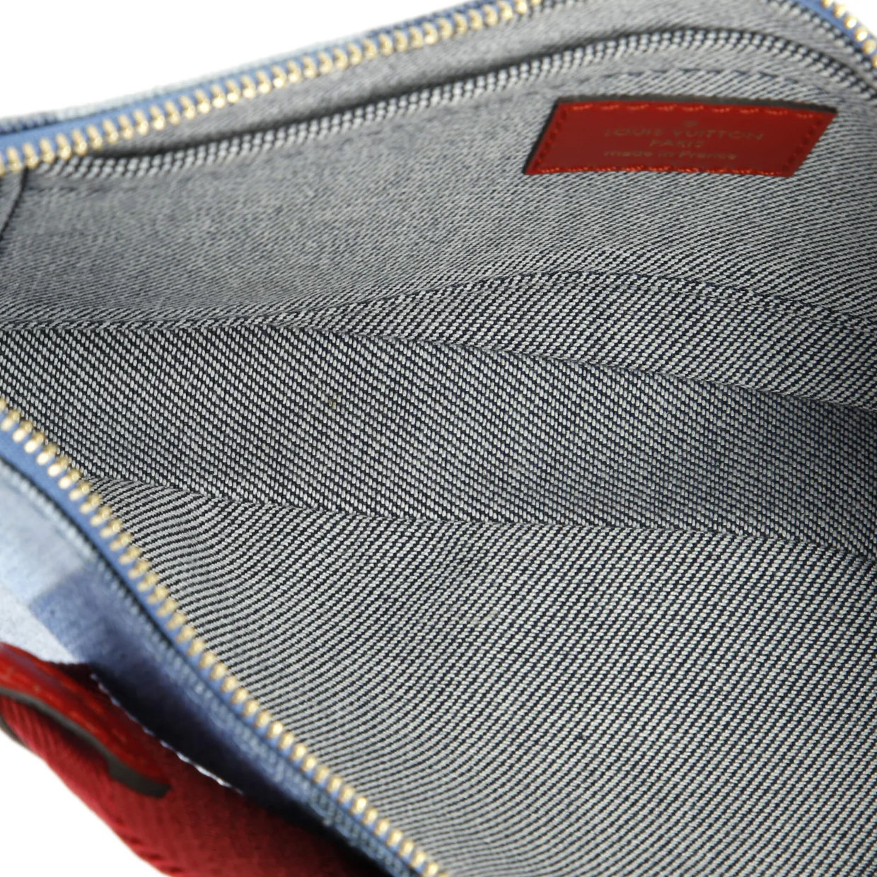 Multi Pochette Accessoires Damier and Monogram Patchwork Denim - Deep Luxury