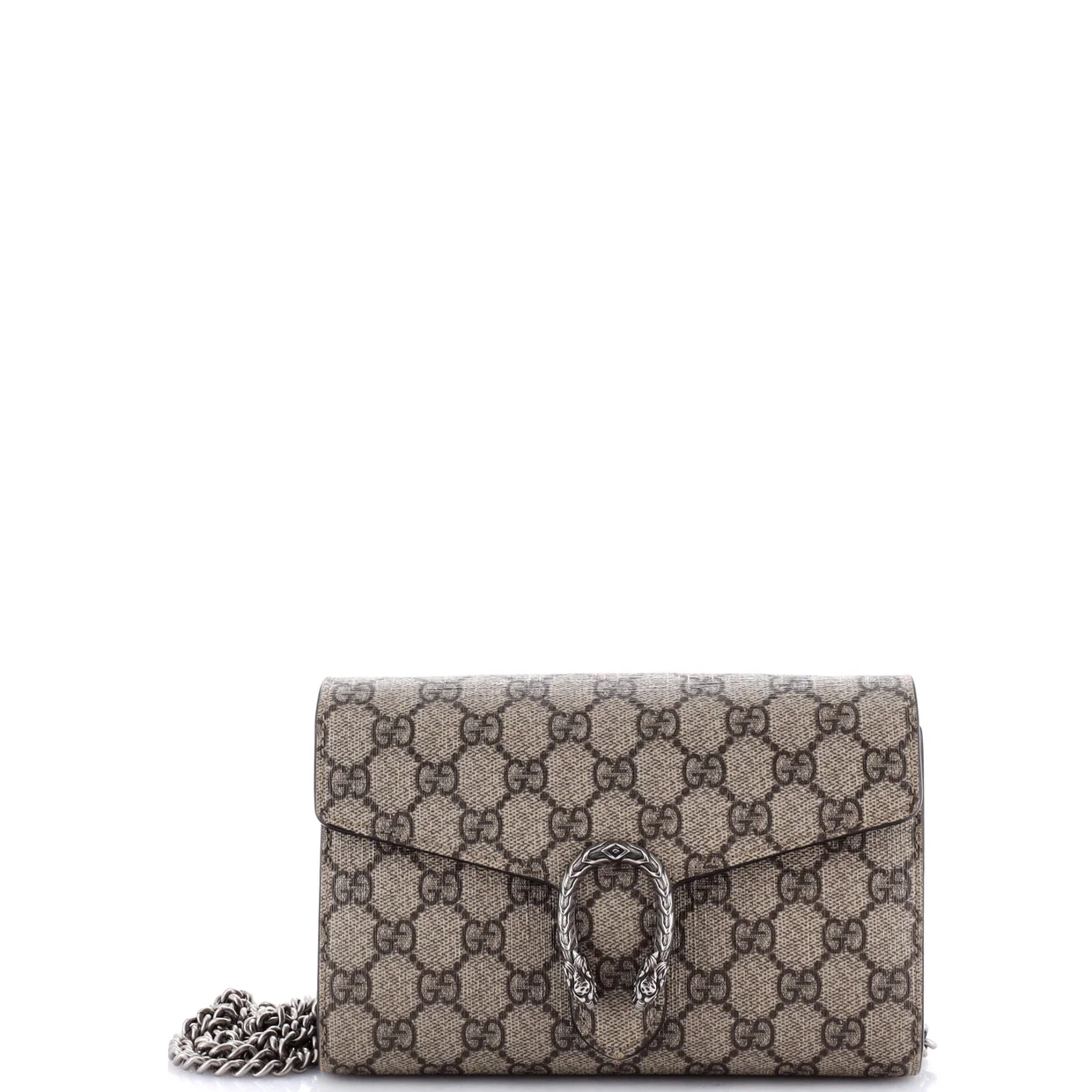 Dionysus Chain Wallet GG Coated Canvas Small - Deep Luxury
