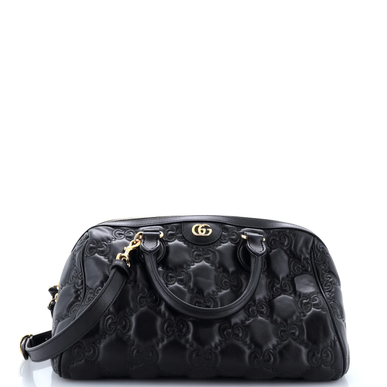 Ophidia Convertible Boston Top Handle Bag GG Matelasse Leather Medium - Deep Luxury