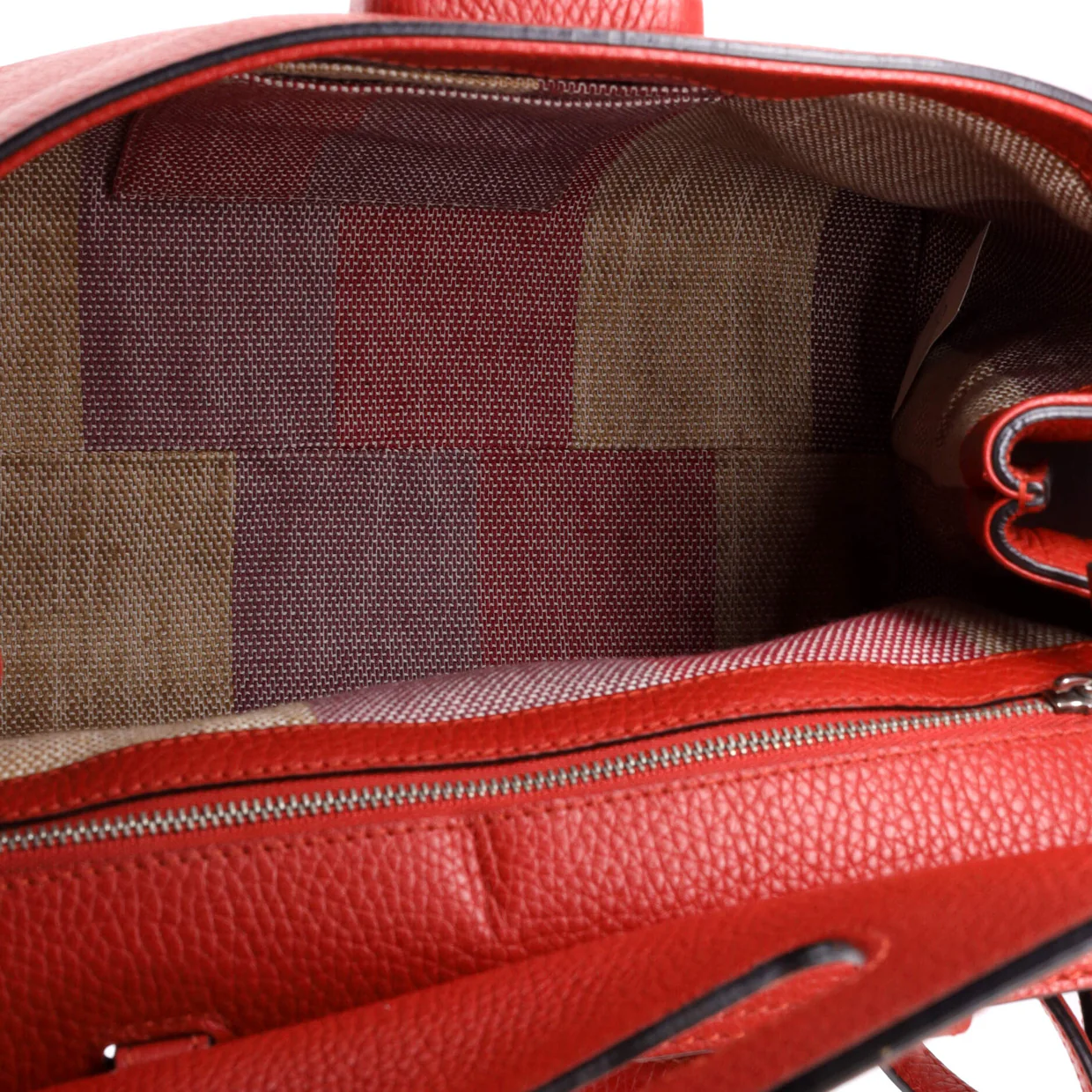 Bamboo Daily Top Handle Bag Leather Medium - Deep Luxury