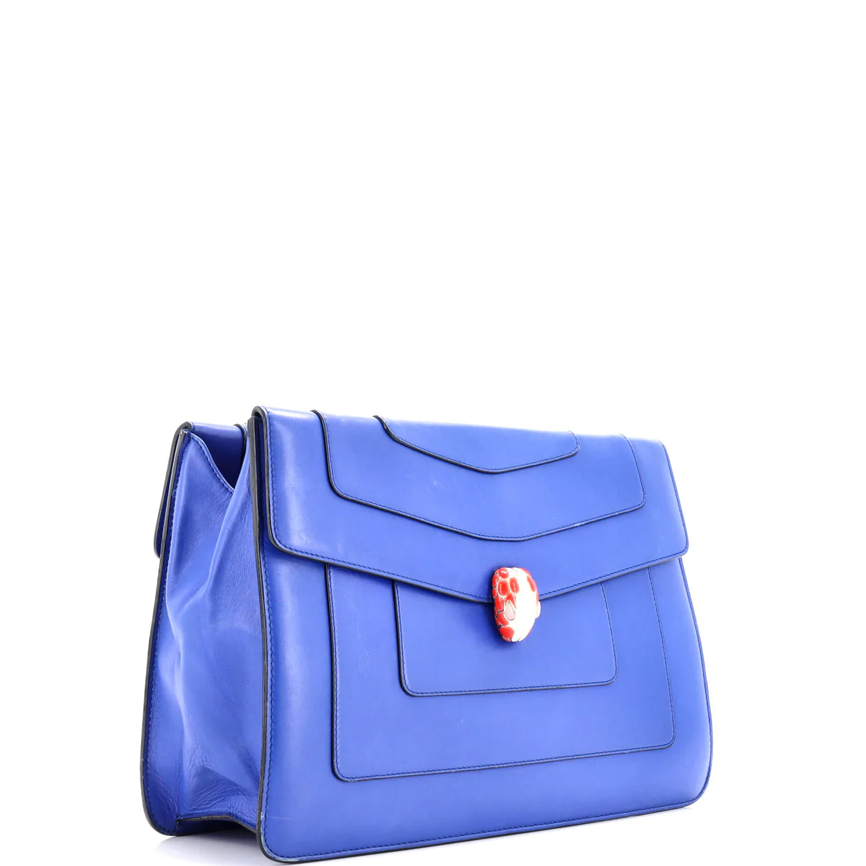 Serpenti Forever Double Flap Shoulder Bag Leather Large - Deep Luxury