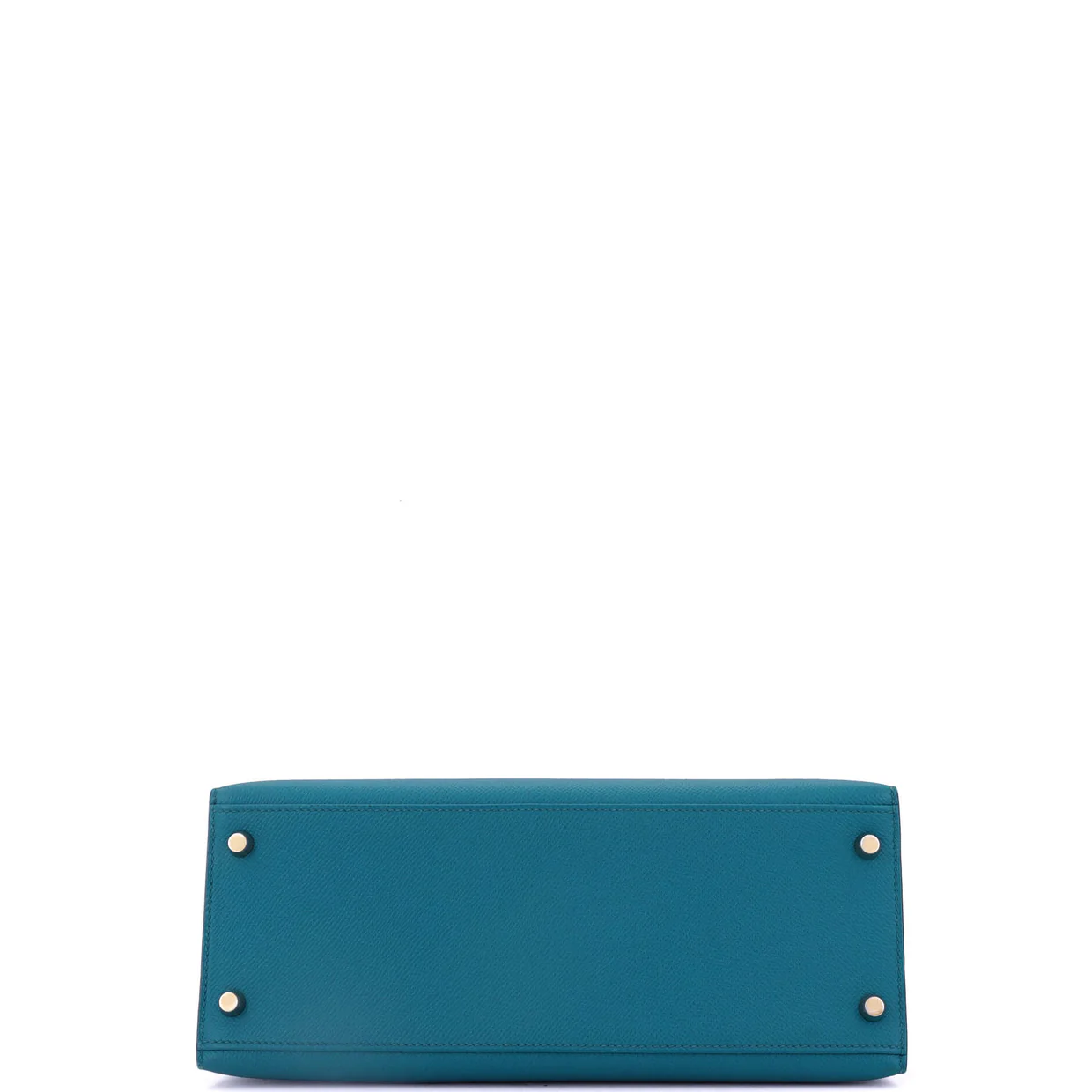 Kelly Handbag Bleu Izmir Epsom with Gold Hardware 28 - Deep Luxury