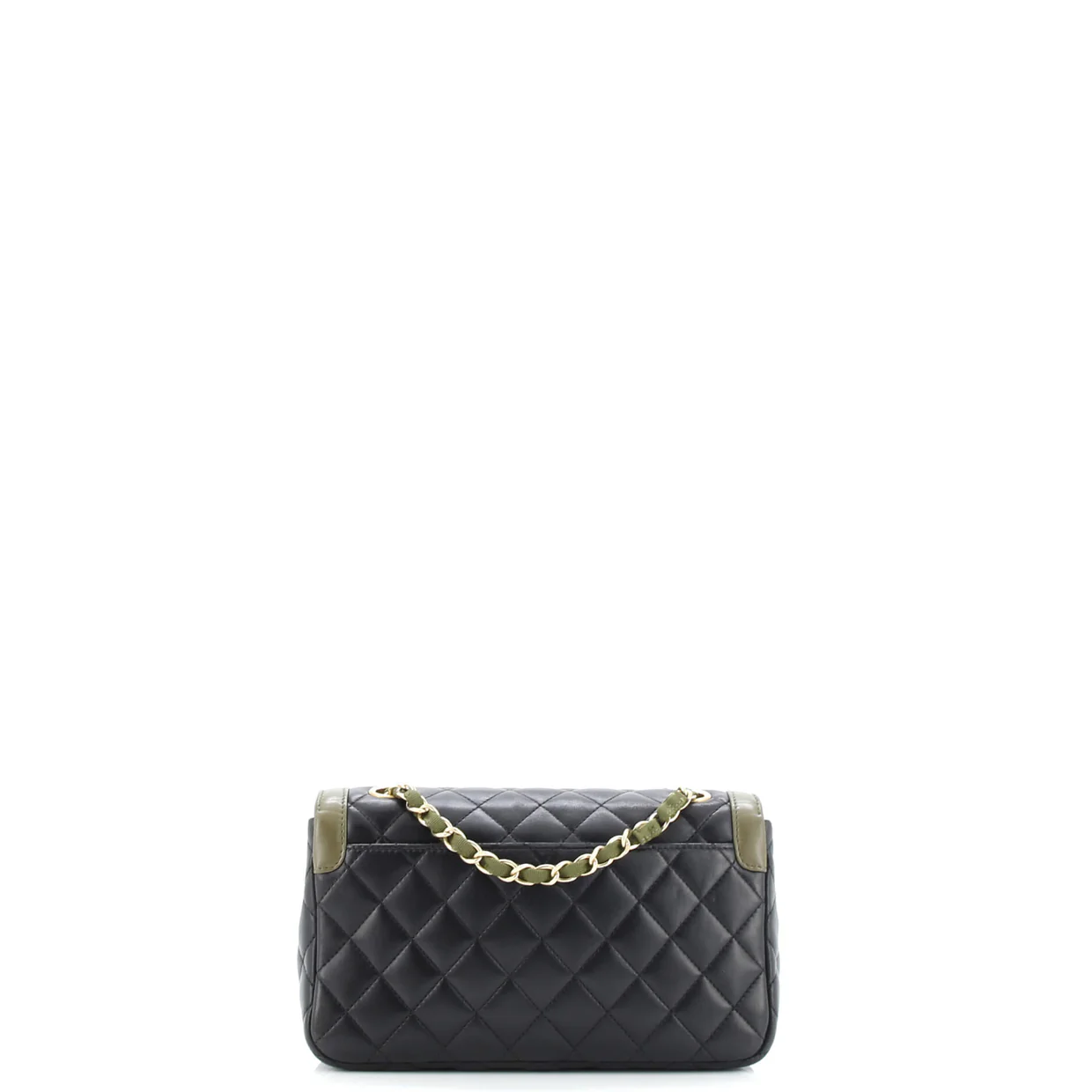 Two Tone Flap Bag Quilted Lambskin Small - Deep Luxury