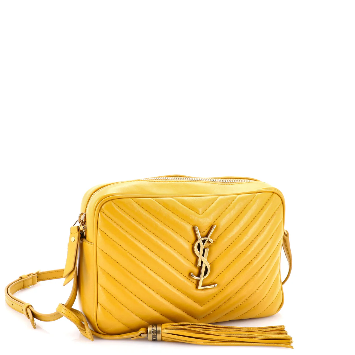 Lou Camera Bag Matelasse Chevron Leather Small - Deep Luxury