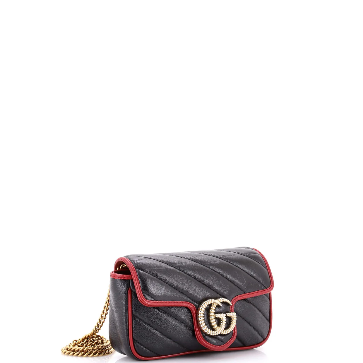 GG Marmont Flap Bag Diagonal Quilted Leather Super Mini - Deep Luxury
