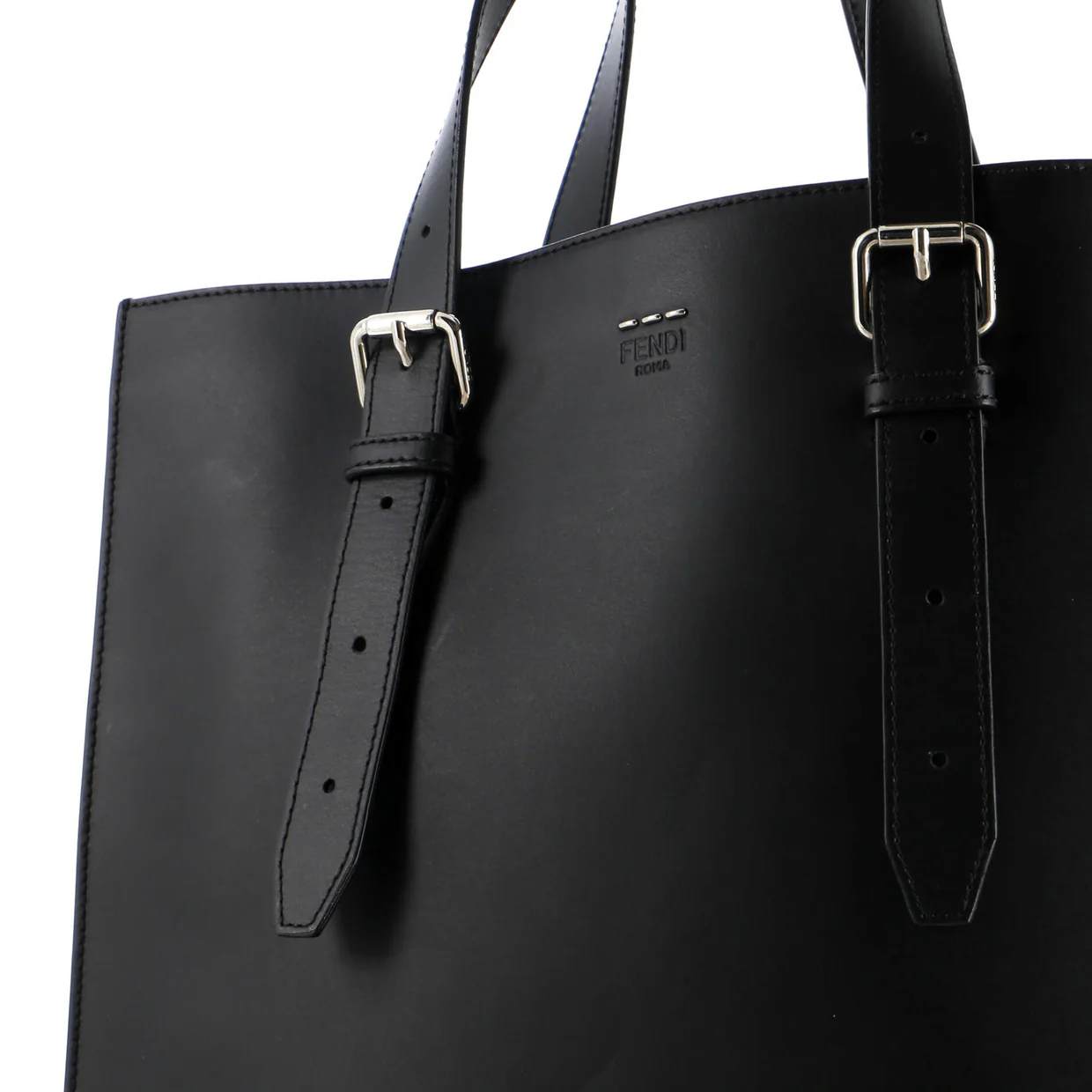 Belted Shopper Tote Leather Tall - Deep Luxury