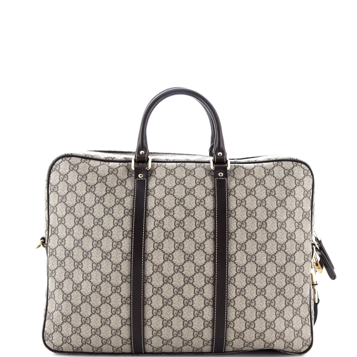 Convertible Briefcase GG Coated Canvas with Leather Large - Deep Luxury