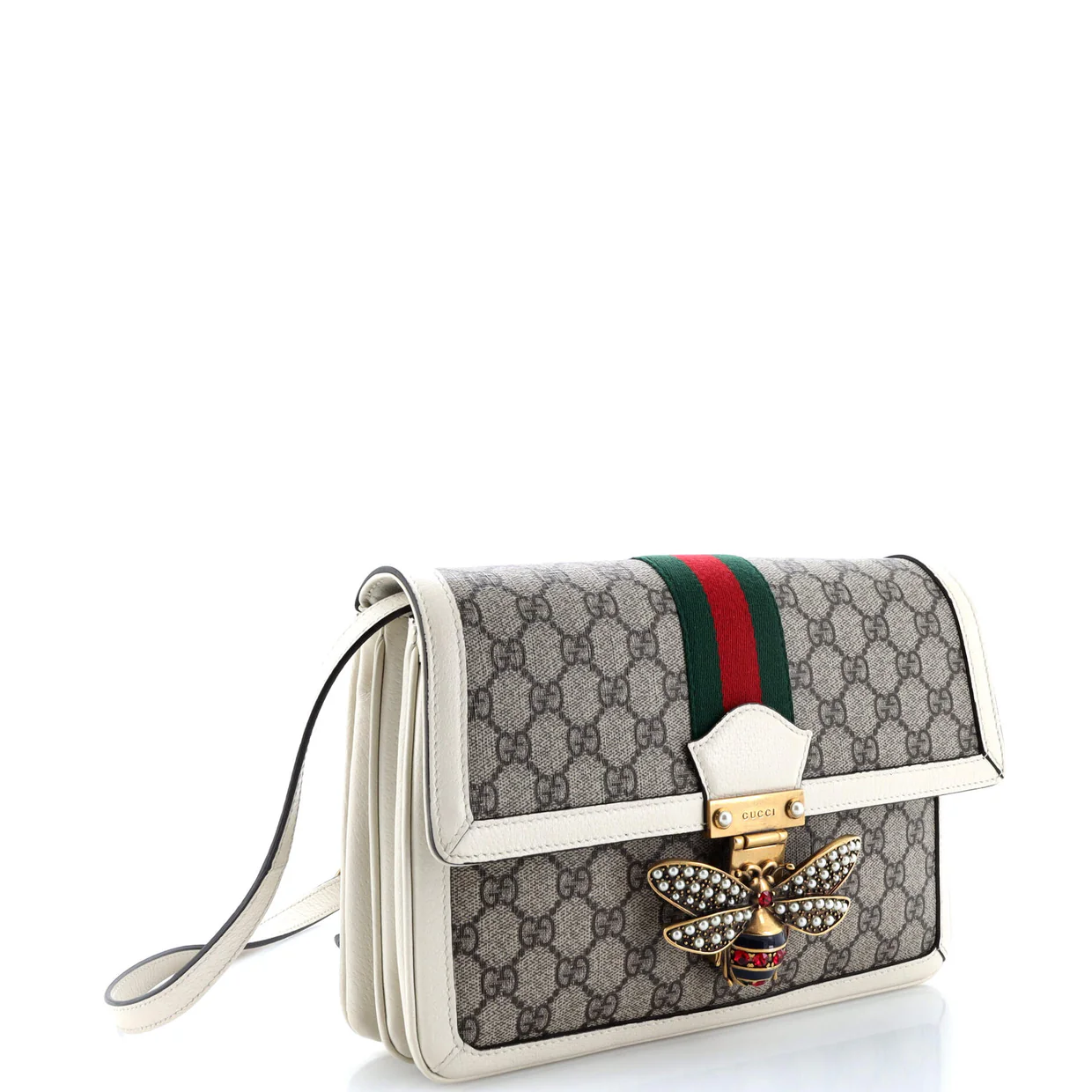 Queen Margaret Shoulder Bag GG Coated Canvas Medium - Deep Luxury