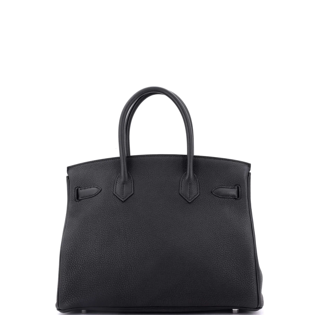 Birkin Handbag Noir Togo with Palladium Hardware 30 - Deep Luxury