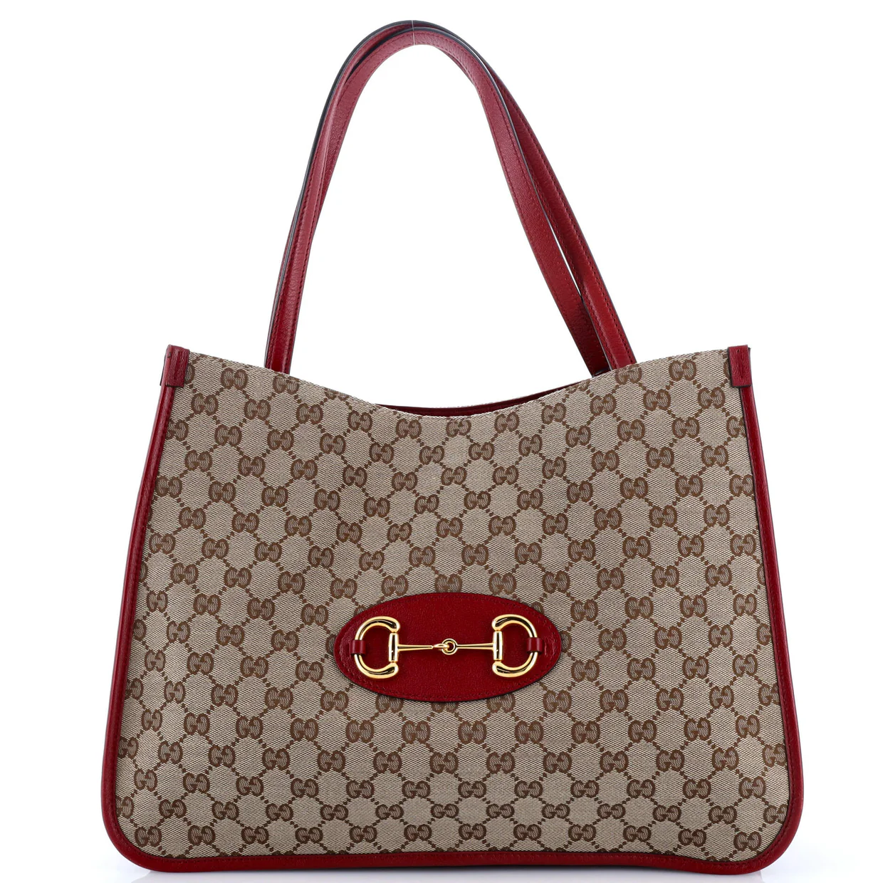 Horsebit 1955 Tote GG Canvas with Leather Medium - Deep Luxury