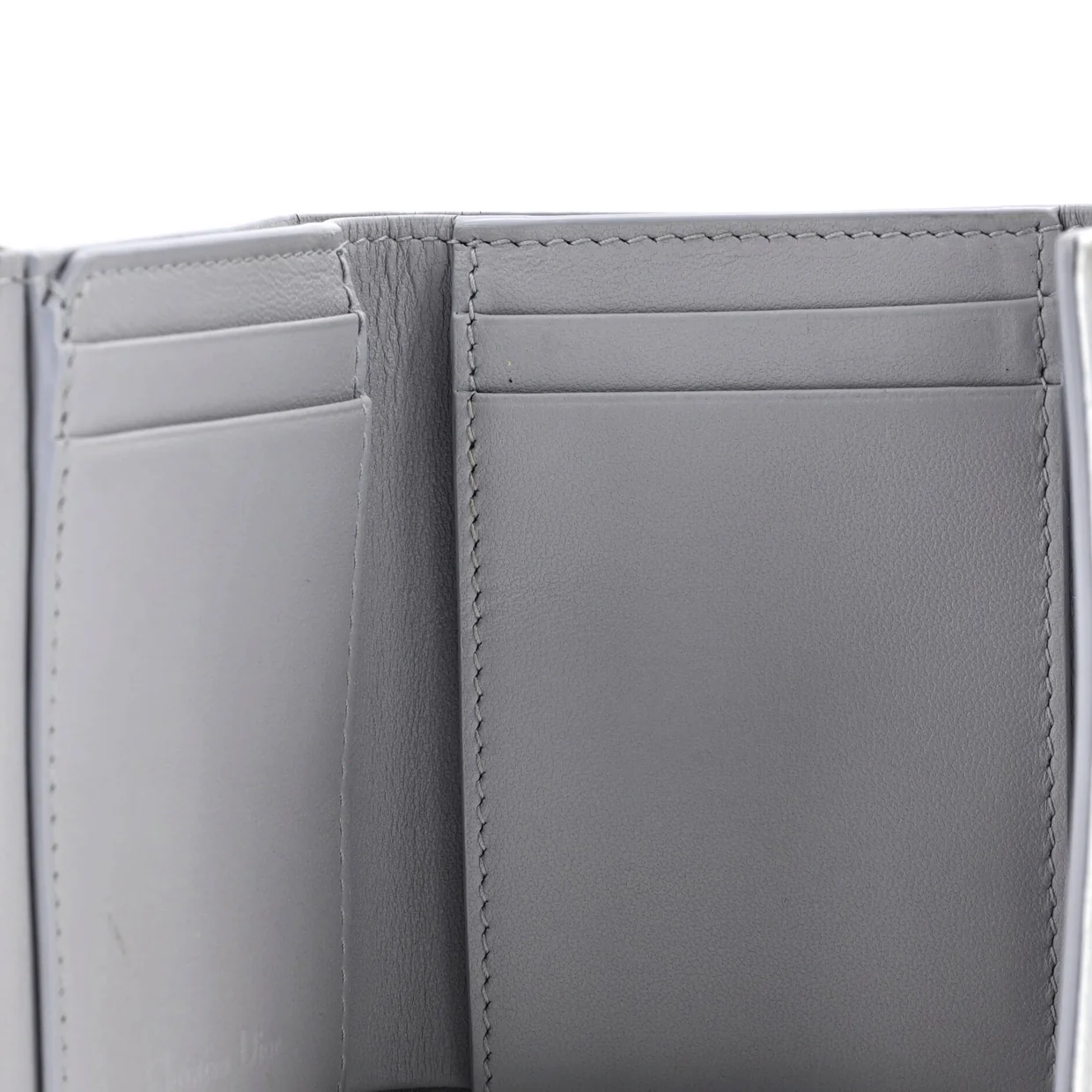 Lady Dior Lotus Wallet Cannage Quilt Lambskin Compact - Deep Luxury