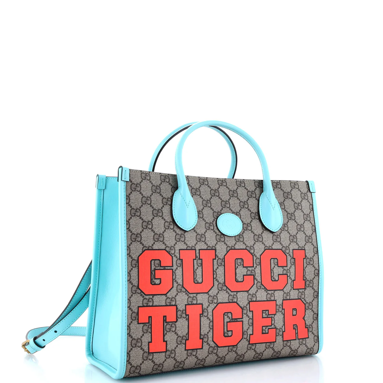 Structured Top Handle Open Tote Printed GG Coated Canvas Small - Deep Luxury