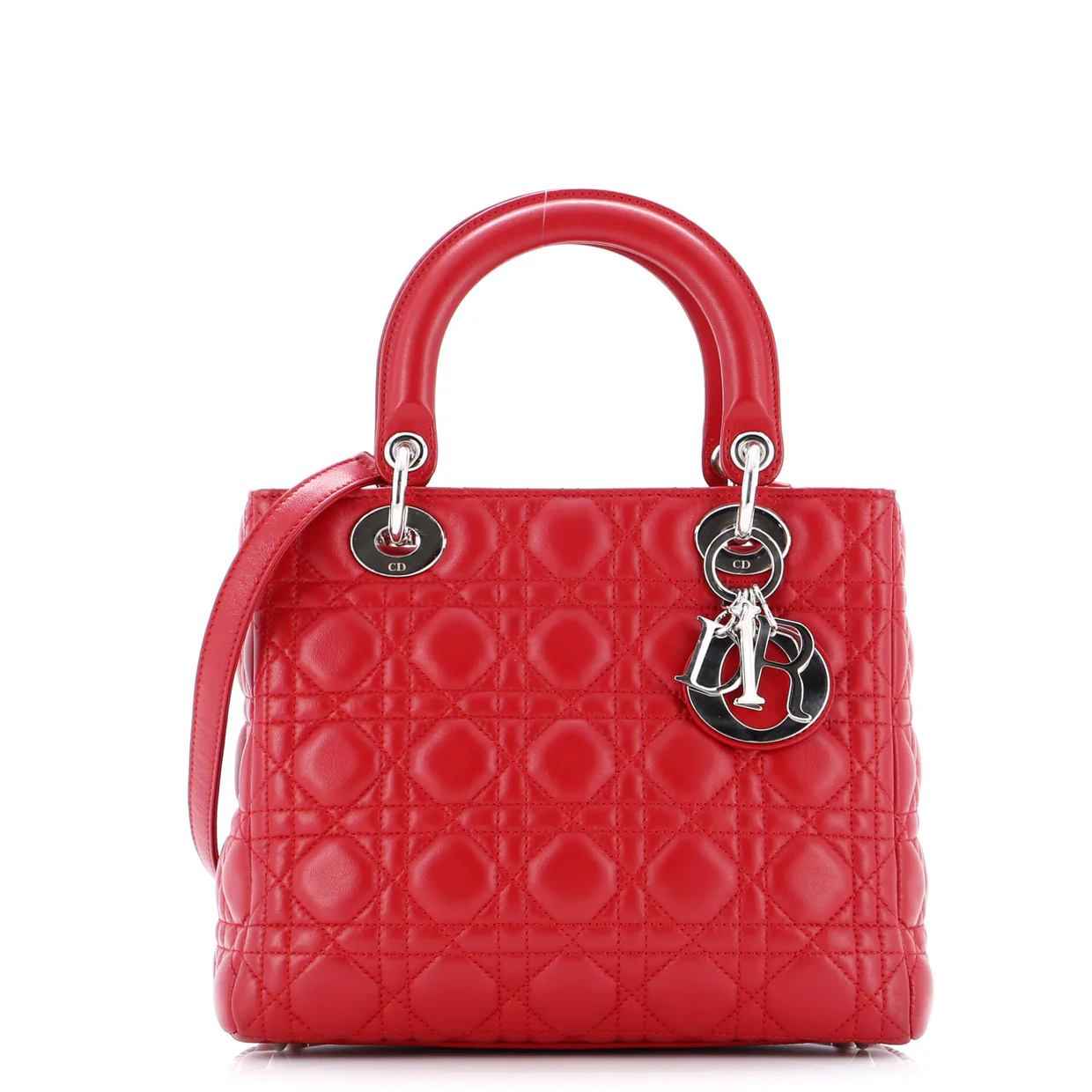 Lady Dior Bag Cannage Quilt Lambskin Medium - Deep Luxury