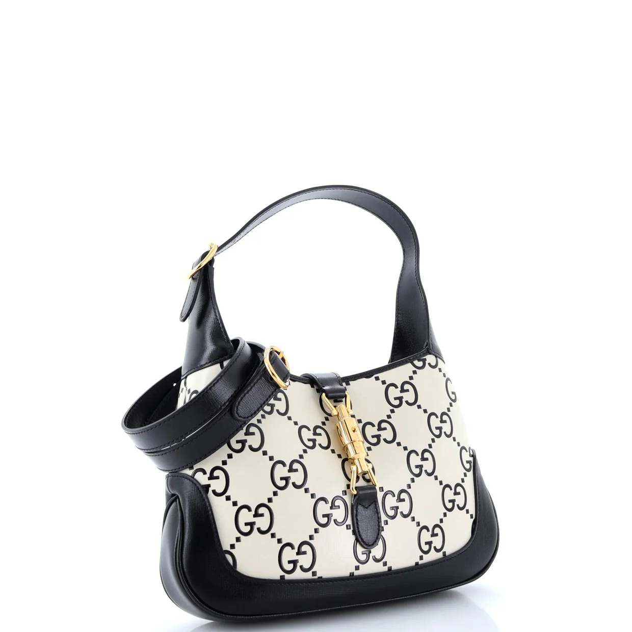 Jackie 1961 Hobo GG Embossed Leather Small - Deep Luxury