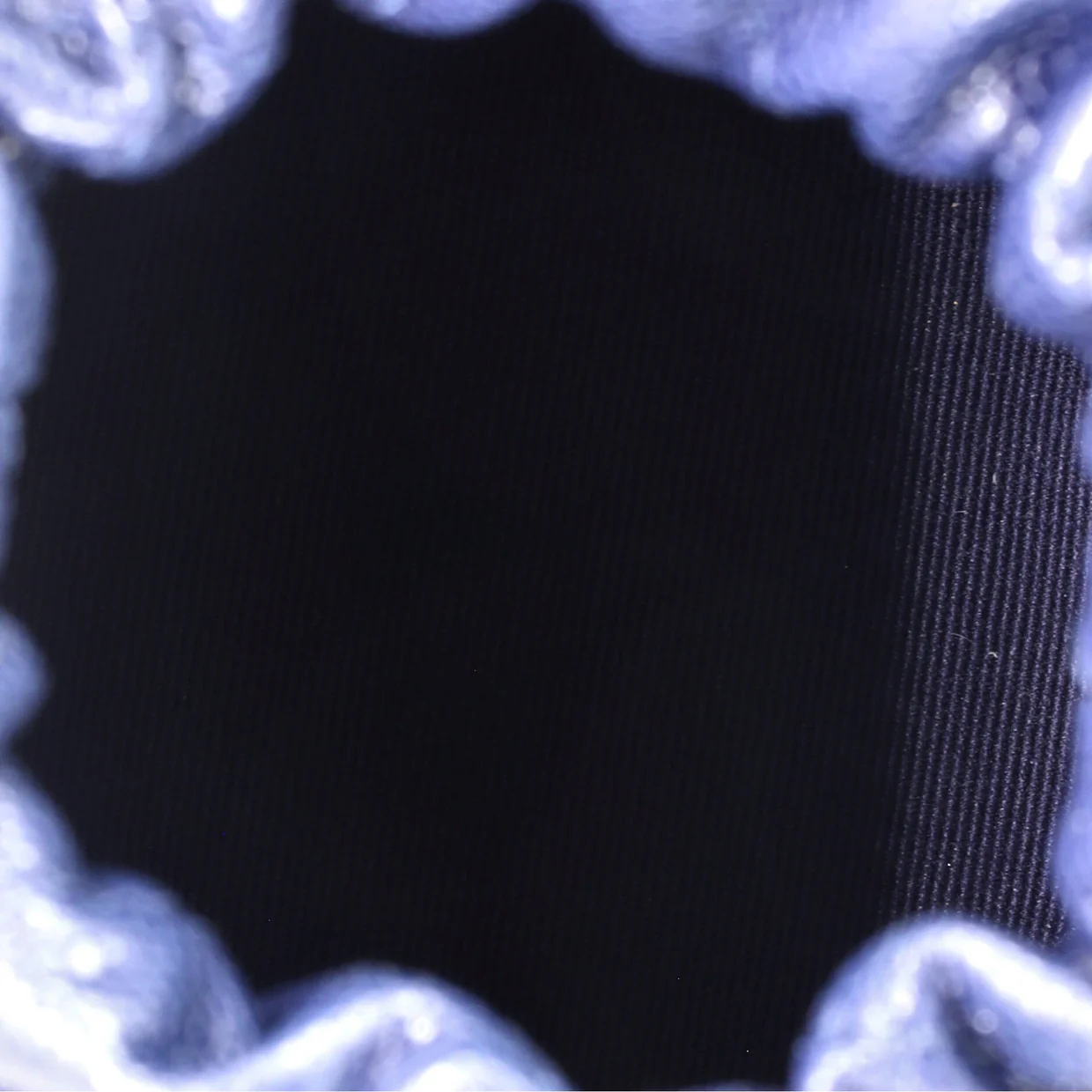 Twist Your Buttons Drawstring Bucket Bag Quilted Caviar Mini - Deep Luxury