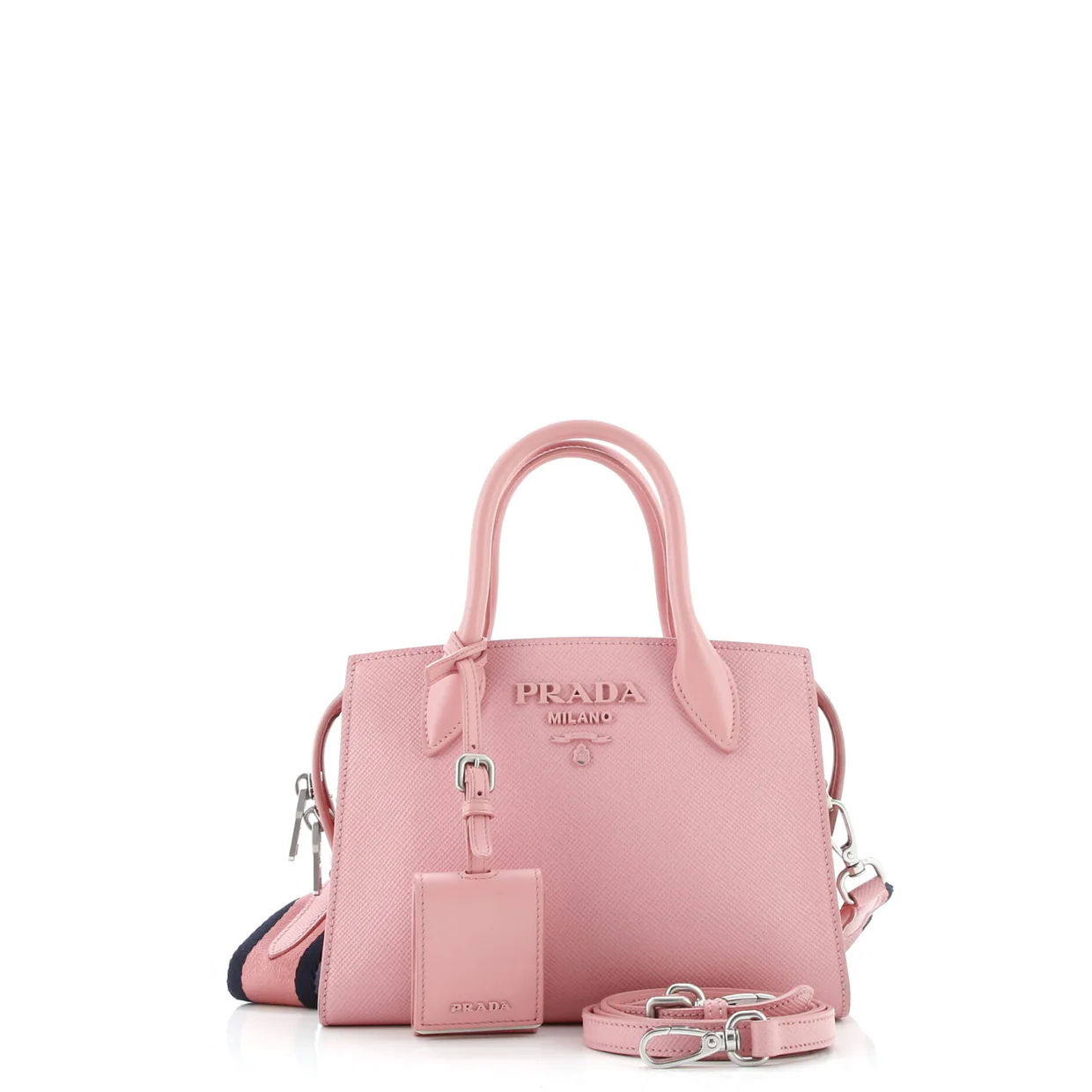 Monochrome Tote Saffiano with City Calf Mini - Deep Luxury