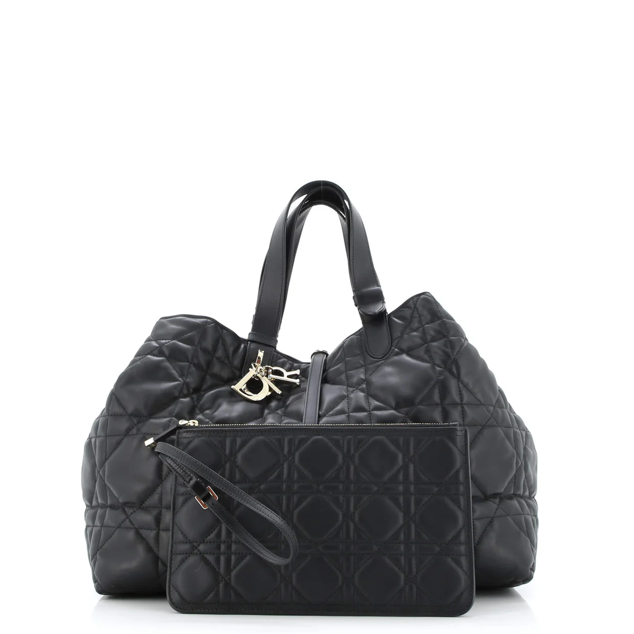 Toujours Tote Bag Macrocannage Quilt Calfskin Large - Deep Luxury