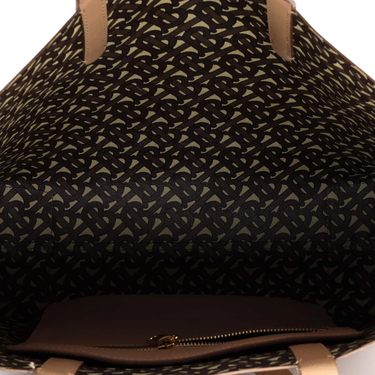 TB Logo Tote Leather Medium - Deep Luxury