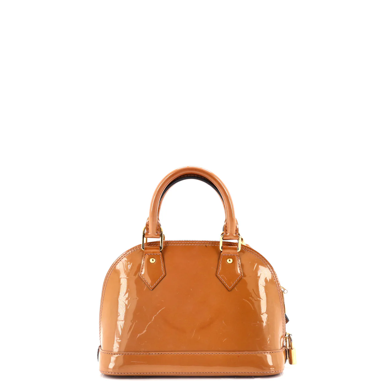 Alma Handbag Monogram Vernis BB - Deep Luxury