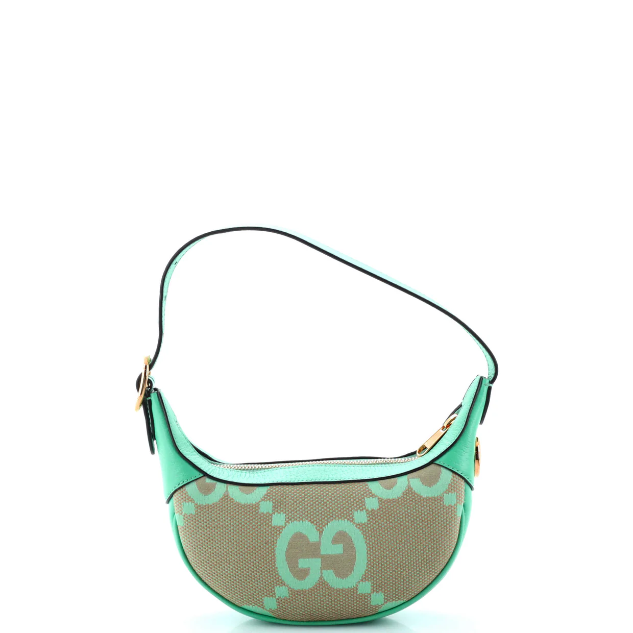 Ophidia Zip Hobo Jumbo GG Canvas with Leather Mini - Deep Luxury