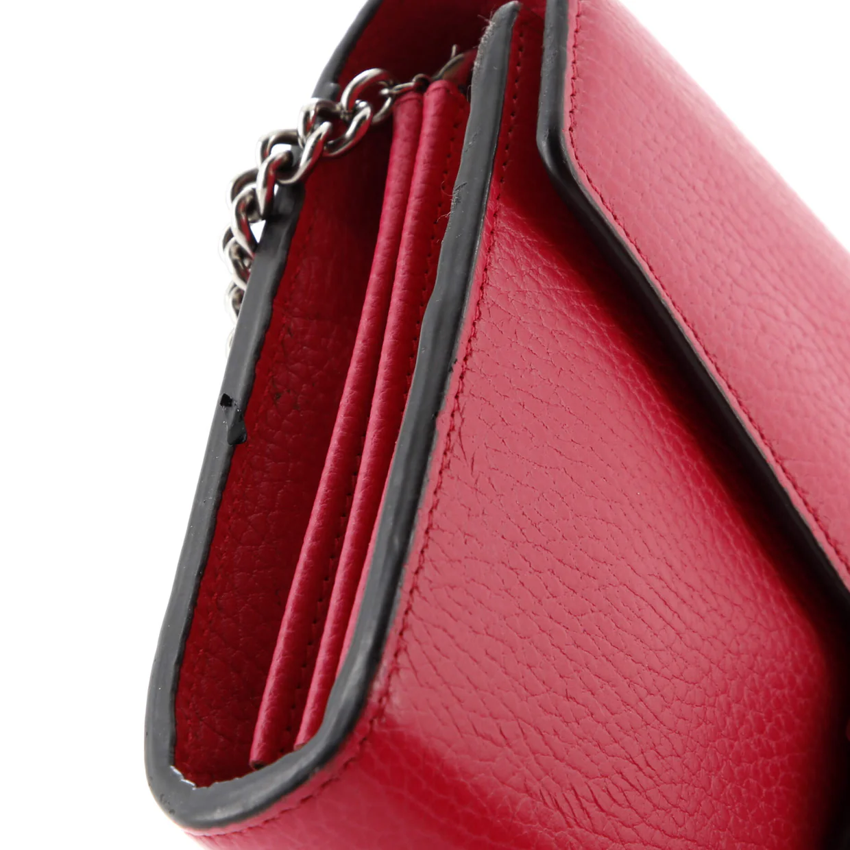 Dionysus Chain Wallet Leather with Embellished Detail Small - Deep Luxury