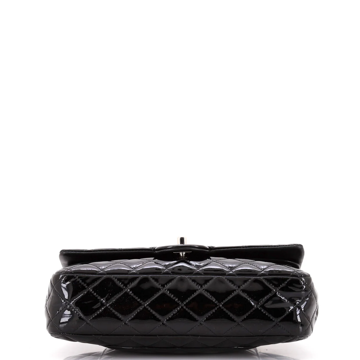 Classic Double Flap Bag Quilted Patent Medium - Deep Luxury