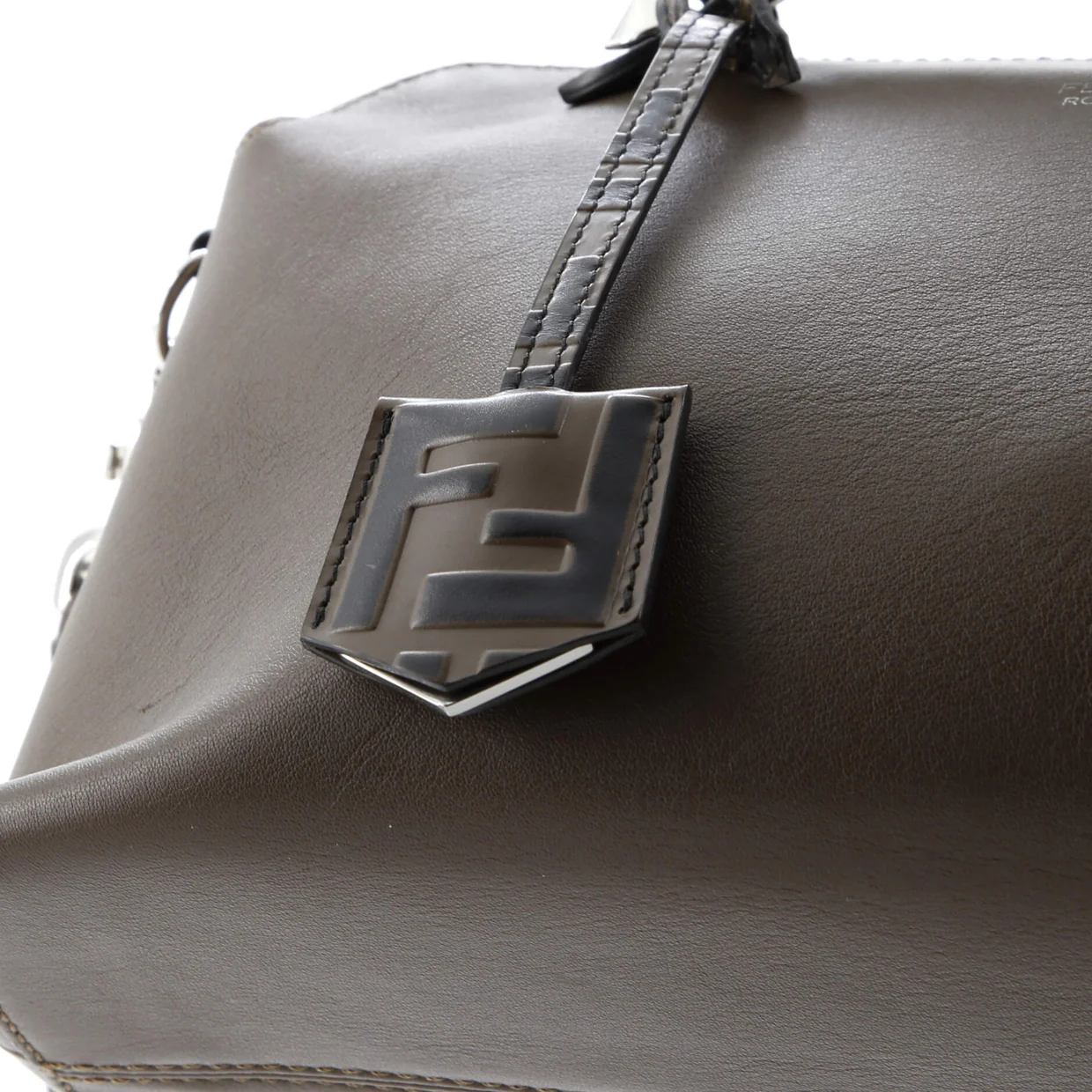 By The Way Satchel Leather with Zucca Embossed Detail Small - Deep Luxury